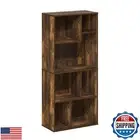 Furinno Daly 7-Cube Irregular Cubes Bookcase, Bookshelf, Storage Organizer, A