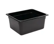 Vogue Black Polycarbonate 1/2 Gastronorm Container 150mm