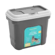 Paws & Claws Pet Dry Food Storer W/Scoop Bin Storage Container 49.5cm 30L Grey