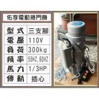 在飛比找蝦皮購物優惠-{遙控器達人}佑享電動捲門機 300kg 鐵捲門馬達 東元建