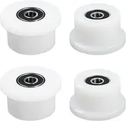 Qty.4 Machined Wheels/Rollers Compatible Total Gym Replacement, Fits Models 1000,1100,1400,1500,1600,1700,1800,1900,Achiever,Force,Gold,Max,Platinum,Platinum Plus,Pro,Supra, Supreme,Ultima,Ultra,XLI