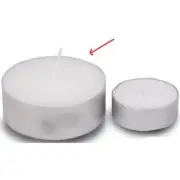 Bulk Buy Large Tealight Candles 6cm Wide in silver foil cup 100 in a pack - Par