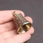 Mini Brass Handicraft Bell Die-Casting Key Pendant Wind Bell Buddhism Scripture