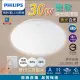 【Philips 飛利浦】30W 愷欣 調光LED吸頂燈 壁切調光 3-4坪 ★3年保固 取代品繹(白光/黃光 三段壁切調光)