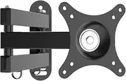 Monitor Arm Gas Full Motion Monitor Wall Mount, Tilt Swivel Rotation Extension Articulating Monitor Arms for Most 14-27 Inch, 4.4-33.0lbs Screens, Max VESA 100x100mm Monitor Desk Mount