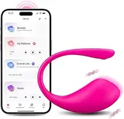 LOVENSE Lush 3 G Spot Vibrator with Remote Controll, Wearable G- Vibrators for Women, Long-Distance Controll Bullet Vibrator for Couple, Sex Machine with Unlimited Vibration Modes, Adult Sex Toys