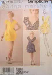 Simplicity Sewing Pattern 1877 D5 Dress Leanne Marshall Size 4-12 New Uncut