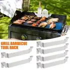 2/4Pcs Griddle Spatula Holder Stainless Steel Grill Barbecue Tool Rack kihgF