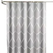 Extra Long Shower Curtain with Hooks Waterproof Weighted Hem 220 x 200cm