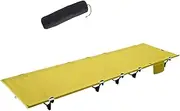 LWWJJ Camping Cot, Ultralight Folding Backpacking Cot, 60-Second Easy Set-Up, Supports 330lbs, Portable Camping Bed for Adults for Camping Hiking Travel Home, Grass Green