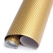 3D Carbon Fiber Vinyl Film Wrap Car Sticker Sheet DIY Waterproof Decal