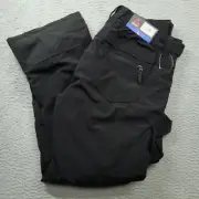 Gerry Men's L Ski Snow Tech Pant Black 4-Way Stretch #1306763 Fleece Lined NEW