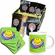 3dRose cgb_903_1 Smiley Face-Coffee Gift Basket, Multicolor