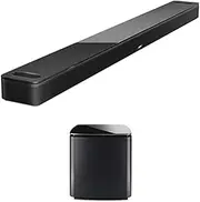 Bose Smart Soundbar 900: Premium Bluetooth Soundbar with Alexa Voice Control Built-in, Black & Bass Module 700: Wireless Compact Subwoofer, Black