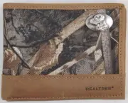 ZEP-PRO Labrador DOG LAB Realtree Max 5 Camo Bifold WALLET Tin Gift Box