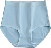 [Franterd] Seamless Underwear for Women Plus Size High Waist Briefs Soft Breathable Panties Ladies Cheeky Hipster Bikini Briefs