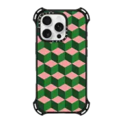iPhone 16 Pro Bounce Case MagSafe Compatible Tumbling Block Green
