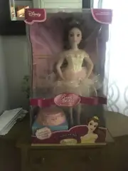 Disney Beauty and the Beast Princess BELLE Porcelain Doll Ballerina NIB
