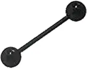 [BodyJewelryOnline] Black Flexible PTFE Barbell Tongue Ring