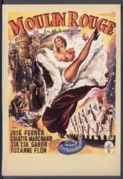 Modern FRENCH FILM POSTER Postcard: MOULIN ROUGE (Zsa Zsa Gabor)