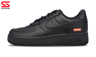 Nike Air Force 1 Low x Supreme Black 2020 (CU9225-001) Men's Size 4-15