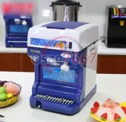 220V Commercial Electric Ice Crusher Ice Shaver Snow Cone Machine Ice Maker