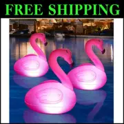 Whimsical Flamingo Floating Pool Lights - Waterproof Solar Garden Illumination