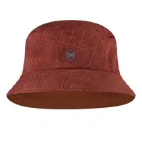 在飛比找Yahoo!奇摩拍賣優惠-【BUFF】BF122591-404 可收納漁夫帽-赭紅刷紋
