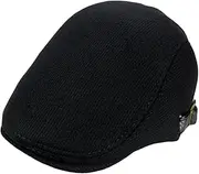 [Holibanna] Men's Peaked Cap Newsboy Cap Costume Red Beanies Thermal Mens Caps Running Sunscreen Cap Fleece Hat Mens Caps for Men Satin Cap Silk Bonnet Wave Cap for Men North Wool Black