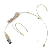 Beige Double Earhook Omnidirectional Headset Mic for VocoPro UDH Wireless