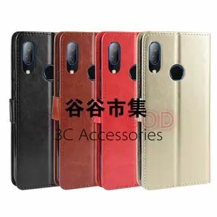 shell++HTC U11 U12 plus U Ultra desire 816 19 手機殼 瘋馬紋皮套 商務款 全包防摔