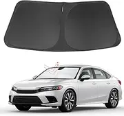 YYCKE Windshield Sun Shade Car Accessories Compatible with 2022-2024 Civic for Honda Foldable Windscreen Sunshade Sun Visor Blocks UV