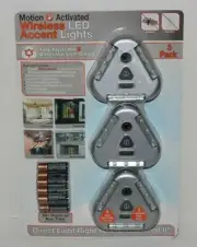 New Pelion Motion Activated Wireless LED Accent Light 3 Pack