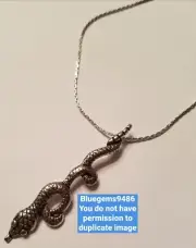 Alex and Ani Serpent Necklace Russian Silver - Extremely Rare