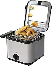 Deep Fat Fryers for Home Use 2.5L 1000W, Temperature Adjustable 80-190 ℃,for Fried Chicken, French Fries