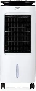 BLACK+DECKER BXAC65001GB Portable 2-in-1 Air Cooler, 3 Speed Settings with 7 Litre Water Tank, Portable, 65W, White