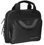 BROWNING 12902099 CROSSFIRE DOUBLE BLACK/GRAY 600D POLYESTER HOLDS 2 HANDGUNS