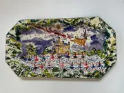 Anthropologie Pauline de Roussy de Salas Holiday Nutcracker Santa Platter New