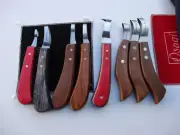 Assorted Horse Hoof Knife /Knives Eye Loop,Offset,Large LOOP FLICK KNIFE