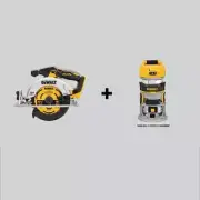 DEWALT Circular Saw + Compact Router 20V MAX Brushless Cordless (Tools-Only)