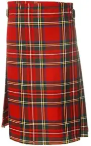 Gents Lightweight Casual Party Kilt Royal Stewart Tartan Size 30 32