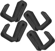 CANIGHT Sturdy Plastic Coating Hooks 4pcs Heavy Hooks for Hanging Kitchen Hanging Rack