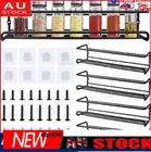 Shelf Wall Mounted Kitchen Spice Jar Storage Organizer Rack 4 Tierф