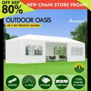 ALFORDSON Gazebo 3x9m Outdoor Wedding Marquee Camping Canopy Portable White