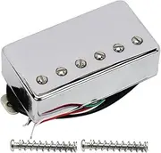 [FLEOR] Humbucker Pickup Ceramic Guitar Bridge Pickup Set Chrome Fit Les Paul Style Electric Guitar