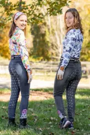 Anni Lyn Sportswear Kid's Spirited Denim Full Seat Breech