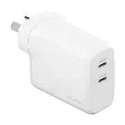 Cygnett PowerPlus 60W Dual-Port Wall Charger White
