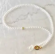 CASETiFY Pearl Gold Chain Crossbody Strap Hand Free Cell Phone Bandolier Style