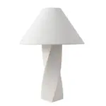 [James Lane] Colmar Ceramic Table Lamp White