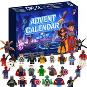 2024 New Christmas Gift Box Superhero Doll Christmas Advent Countdown Children'S Toy Gift Box